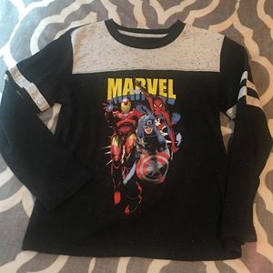 Big Boys Marvel superhero long sleeve tee EUC sz 8